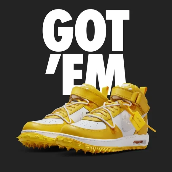 Off-White Silver and Gold Sneakers