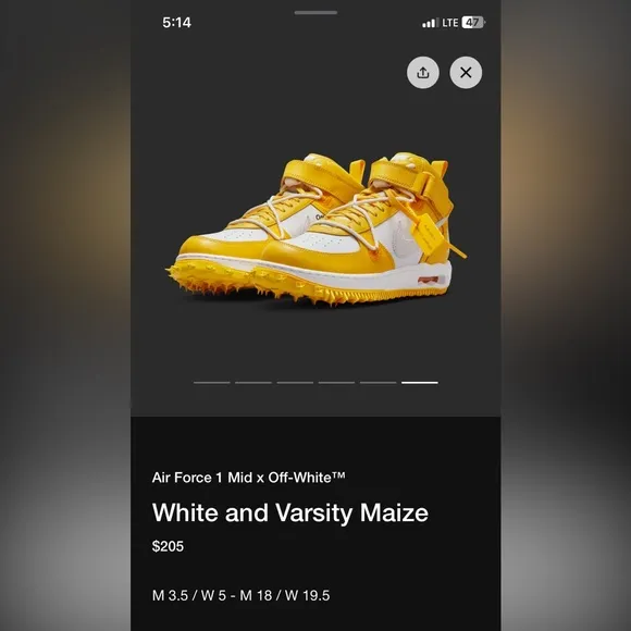 Off-White Silver and Gold Sneakers