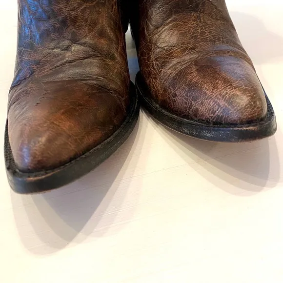 Old Gringo Women's Mini Belinda 7&quot;‎ Ankle Boots Size 7 B Brown Bootie Cowboy