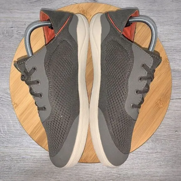 Olukai Moku Pae Men's Size 8.5 Salt Koi Grey Slip-On Shoes 10472-4EKZ Sneakers