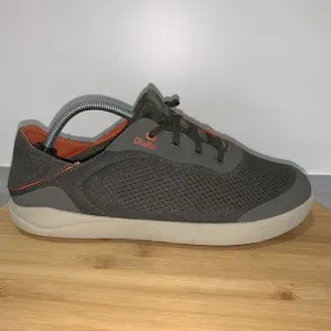 Olukai Moku Pae Men's Size 8.5 Salt Koi Grey Slip-On Shoes 10472-4EKZ Sneakers