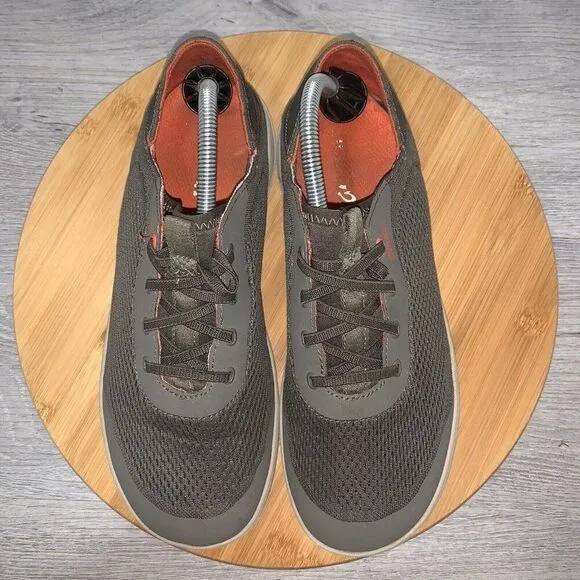 Olukai Moku Pae Men's Size 8.5 Salt Koi Grey Slip-On Shoes 10472-4EKZ Sneakers