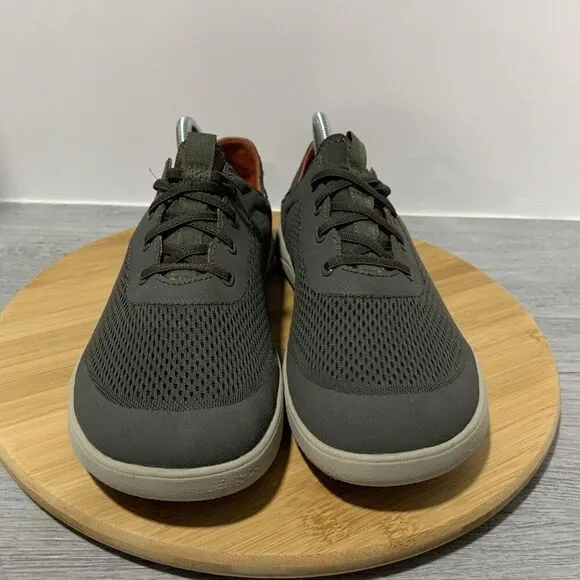 Olukai Moku Pae Men's Size 8.5 Salt Koi Grey Slip-On Shoes 10472-4EKZ Sneakers