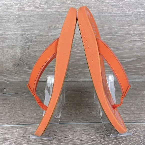 Olukai x Zippy’s Collaboration Men’s Sz 10 Orange Nylon Thong Flip Flop Sandals