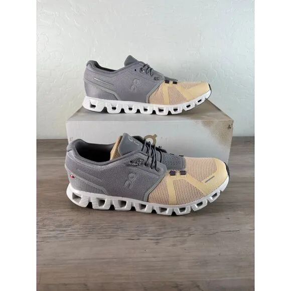 On Cloud Cloud 5 Men’s Running Shoes Fog Savannah Men's Size 11 EU 45 NIB