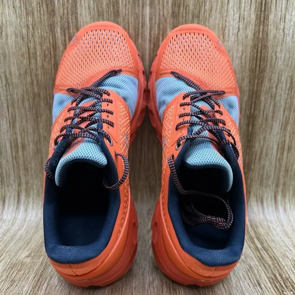 On Cloud Cloudstratus Men's Size 8 Orange Silver Athletic Shoes Running Shoes