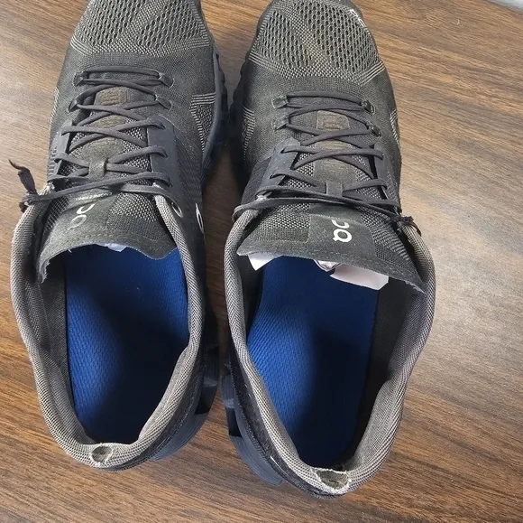 On Cloud X Triple Black Asphalt Athletic Running Shoes Men's Size 12.5