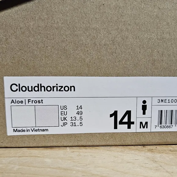 On Cloudhorizon Size 14 Aloe Frost Running Shoes Sneaker 3ME10032306