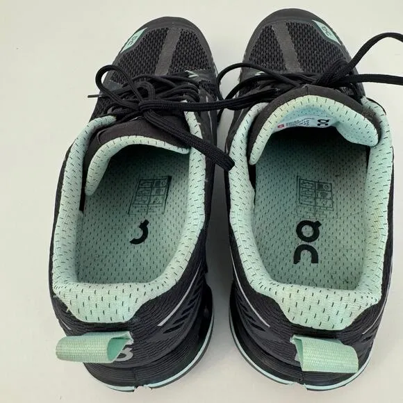 ON Cloudtec Lace-Up Running Sneakers Dark Gray/Mint Swiss Engineering Women's 10