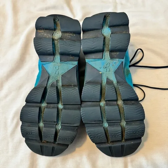 On Running 10 Cloud Surfer Blue Athletic Sneakers Shoes Lace Up