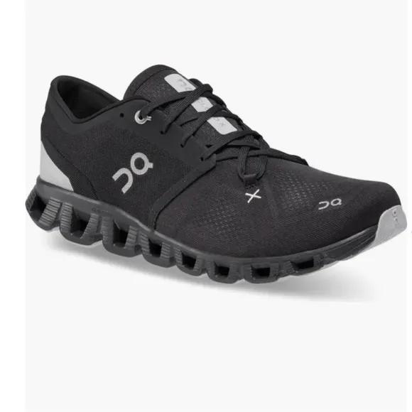 On Running Size 7.5 Men's Cloud X Black Trainers Athletic Shoes Sneakers