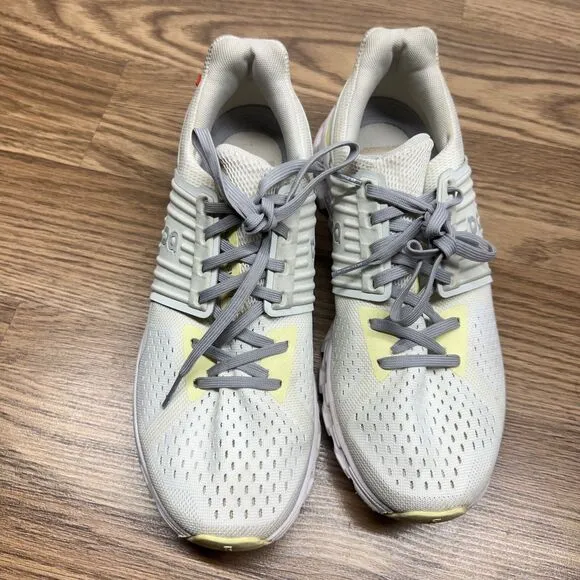 ON Womens Cloudswift 41.99577 Gray/Yellow Helion Running Shoes Sneakers Size 8.5