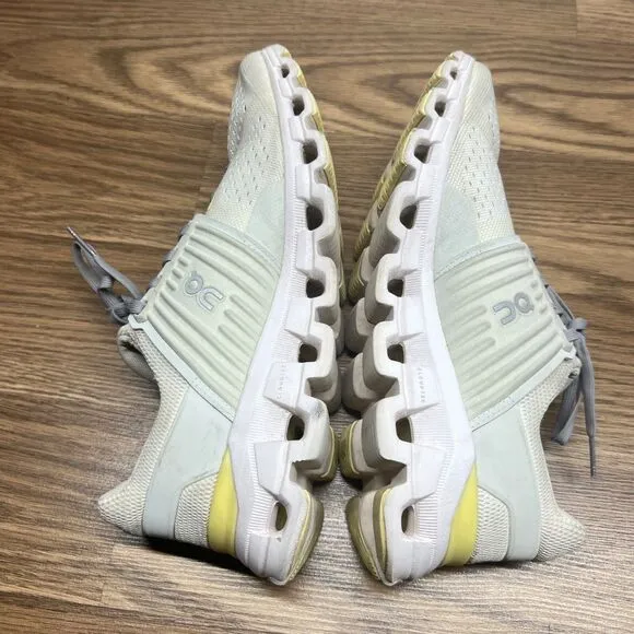 ON Womens Cloudswift 41.99577 Gray/Yellow Helion Running Shoes Sneakers Size 8.5