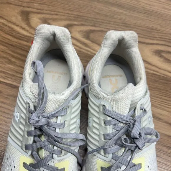 ON Womens Cloudswift 41.99577 Gray/Yellow Helion Running Shoes Sneakers Size 8.5