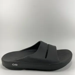 Oofos Ooahh Slide Sandals Mens Size 8 Black Comfort Recovery Slides, Womens 10