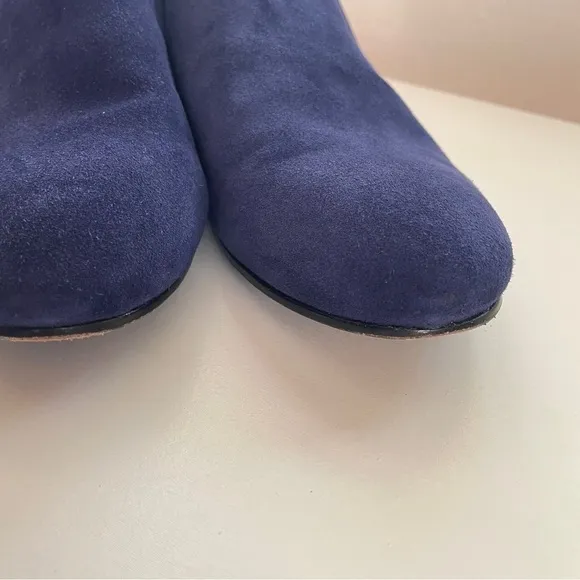 Opening Ceremony Charley Blue Suede Skip on Flats Shoes 38 8