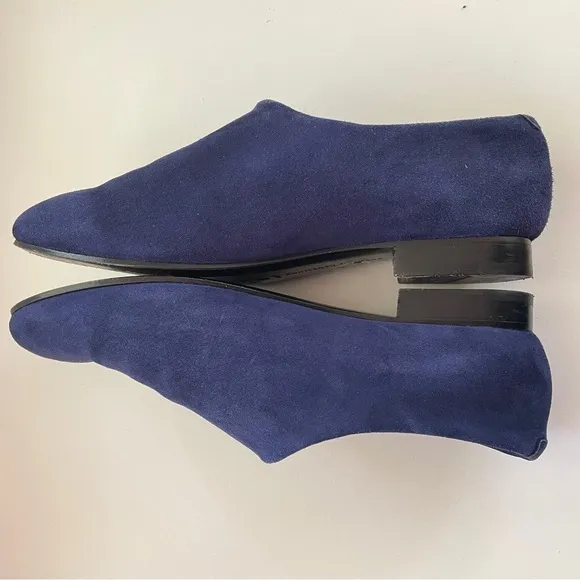 Opening Ceremony Charley Blue Suede Skip on Flats Shoes 38 8