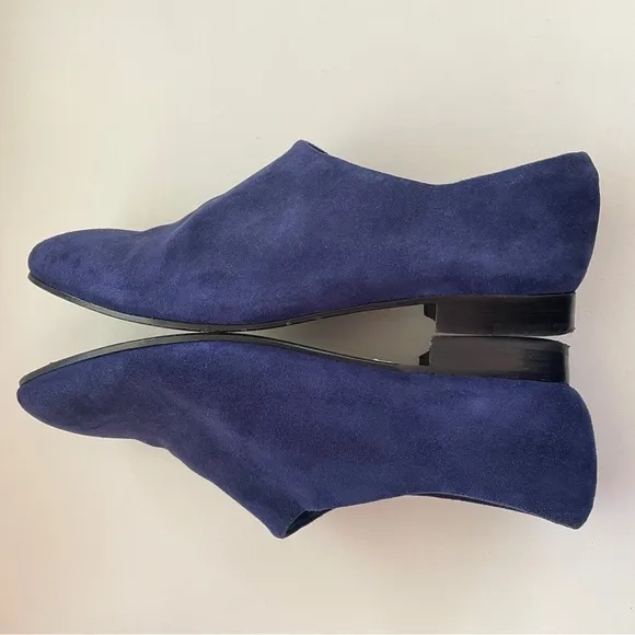 Opening Ceremony Charley Blue Suede Skip on Flats Shoes 38 8