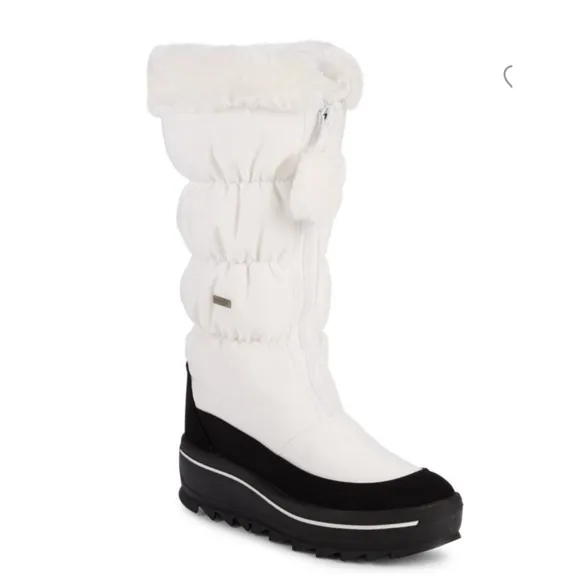 PAJAR Tegan Faux Fur-Trim Snow Boots SIZE 38