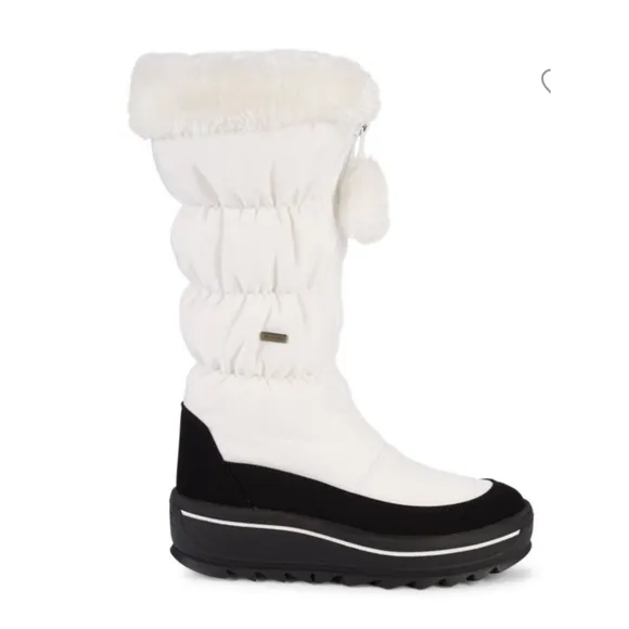 PAJAR Tegan Faux Fur-Trim Snow Boots SIZE 38