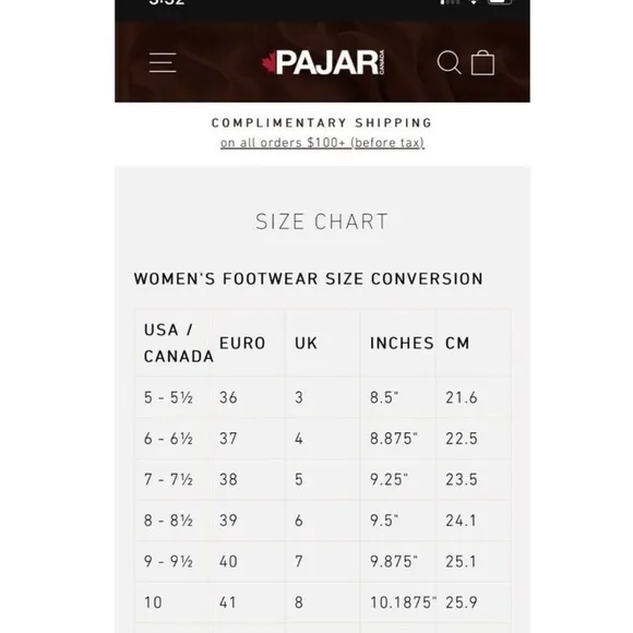 Pajar Women’s 40 Black Rubber Ankle Snow Winter Rain Boots