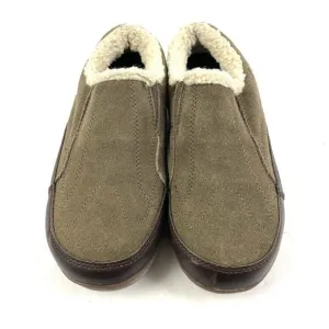 Patagonia Canteen Shoes 7.5 Brown Suede Shearling Lined Slipper Womens 38.5