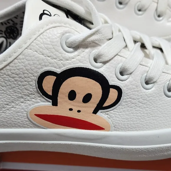 Paul Frank Vulky Women's Low White  Lace Sneakers Shoes Size 6