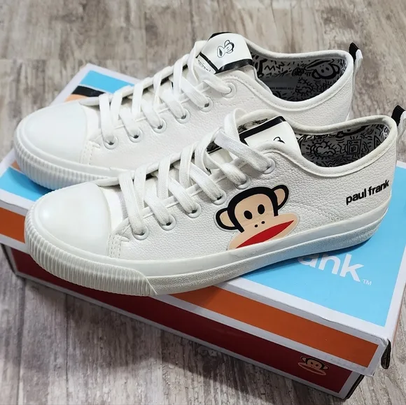 Paul Frank Vulky Women's Low White  Lace Sneakers Shoes Size 6