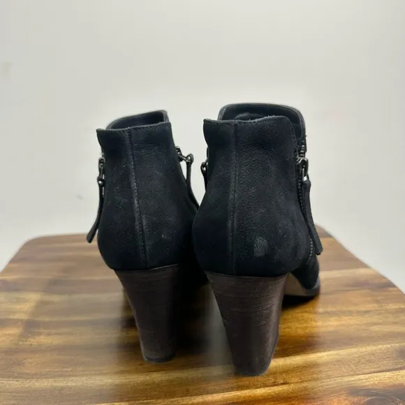 Paul Green Leather Banded Ankle Boots Size UK 6/ US 8.5 Black EUC