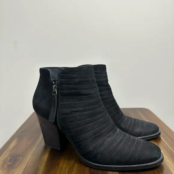 Paul Green Leather Banded Ankle Boots Size UK 6/ US 8.5 Black EUC