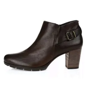PAUL GREEN Made in Austria ABBY Dark Brown Leather Ankle Boots Sz 6.5 UK/ 9 US