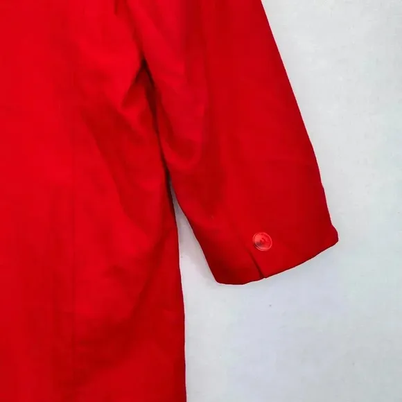 Pendleton Womens 100% Wool Classic Red Single-Breasted Size 10 Preppy Christmas