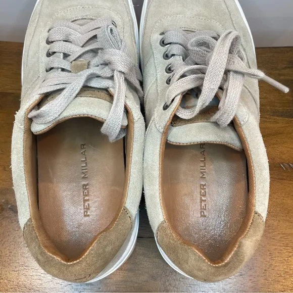 Peter Millar | Vantage Suede Shoes - Beige Tan ; Womens 9.5