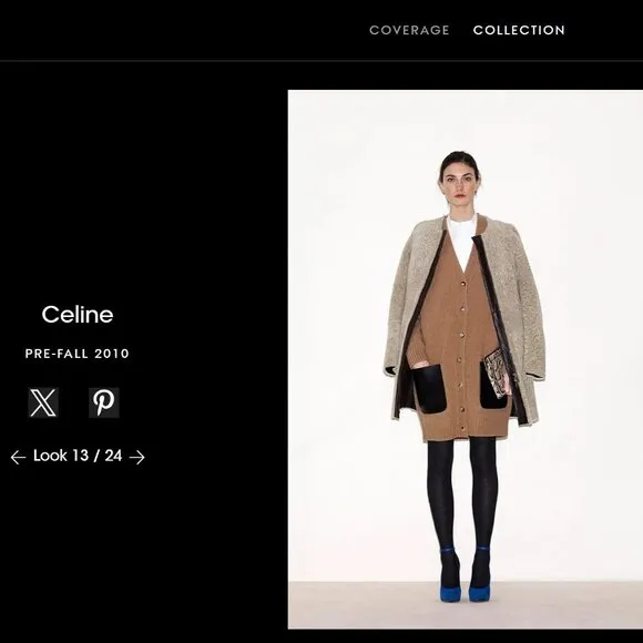 Phoebe Philo Celine Pre-Fall 2010 Color Pop Blue Wedges w/ Tan Leather Heel!