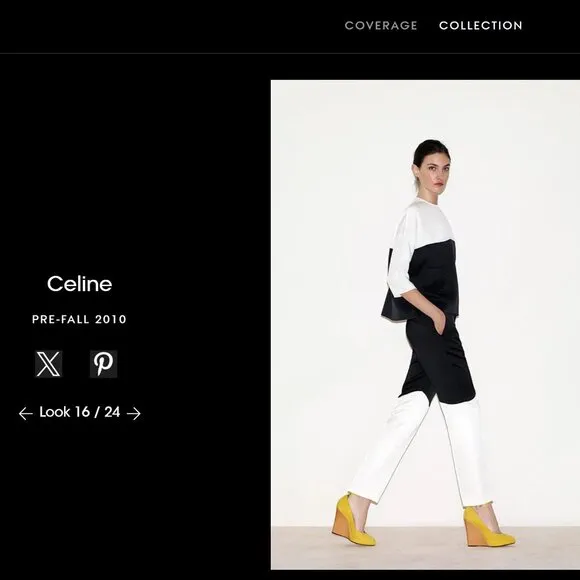 Phoebe Philo Celine Pre-Fall 2010 Color Pop Blue Wedges w/ Tan Leather Heel!