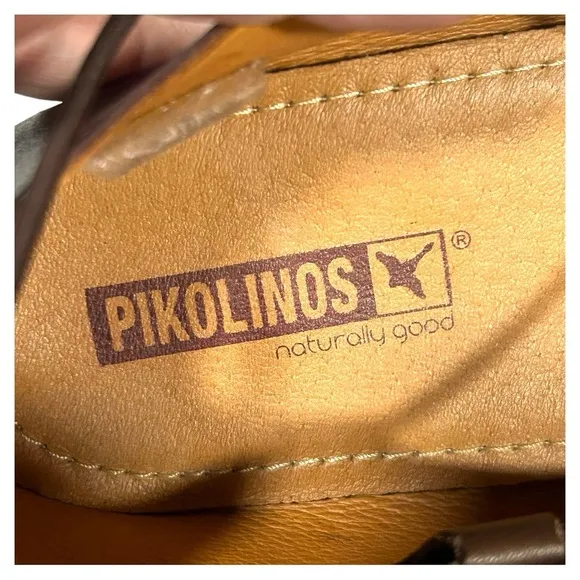 Pikolinos Gandia Leather Slip On Shoes in Garnet/Olmo Size 10 (41)