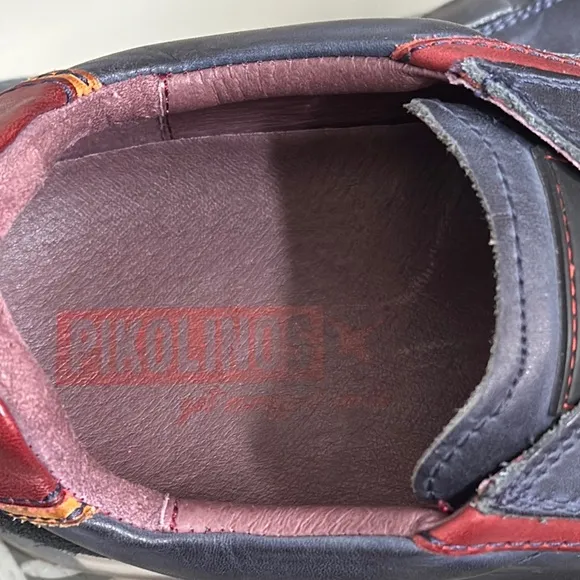 Pikolinos Men's Blue Leather Slip On Loafer Shoes sz 46
