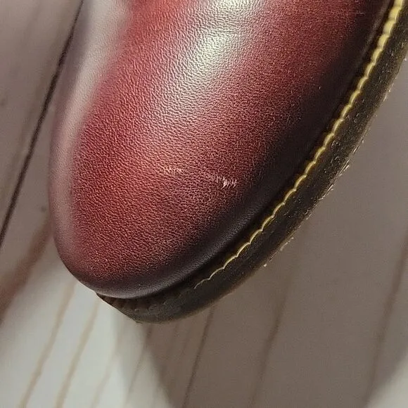 Pikolinos Royal NAW4D-8908 Garnet Leather Ankle Booties Boots sz 36