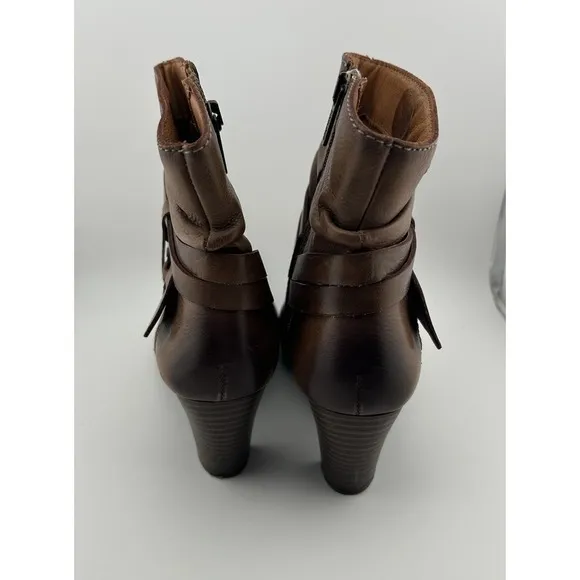 PIKOLINOS Shoes Verona 829-9834 Wood Leather Ankle Boot Bootie's Size: 5/36