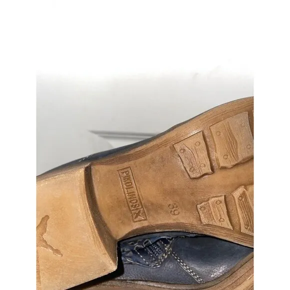 Pikolinos Women’s Lyon Ankle Boots size 39/8 Genuine Leather Western Boho