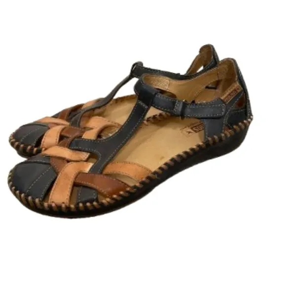 Pikolinos Worn Once Women's Puerto Vallarta Leather Sandals Size 38/US 7.5-8