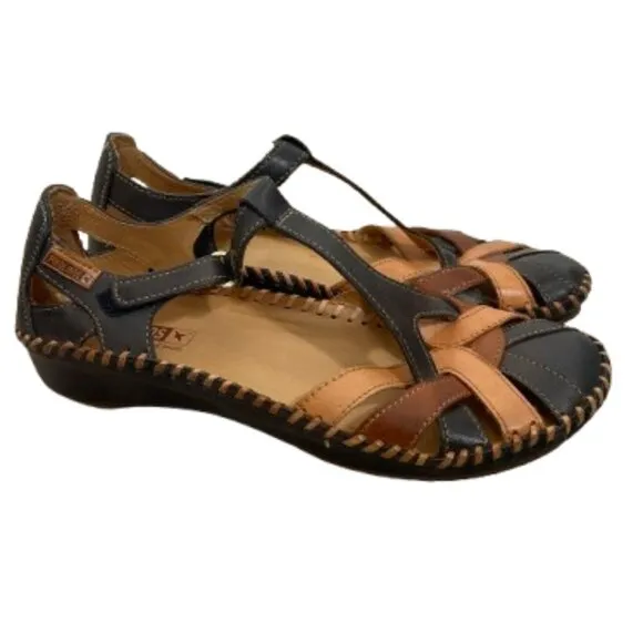 Pikolinos Worn Once Women's Puerto Vallarta Leather Sandals Size 38/US 7.5-8