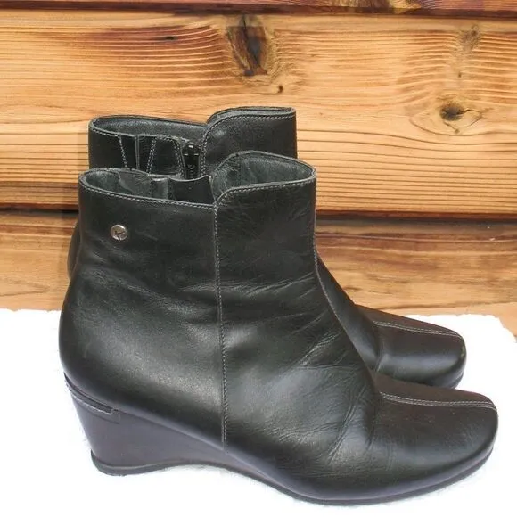 Pikolinos Black Ankle Boots 10 10.5