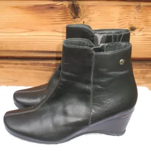 Pikolinos Black Ankle Boots 10 10.5