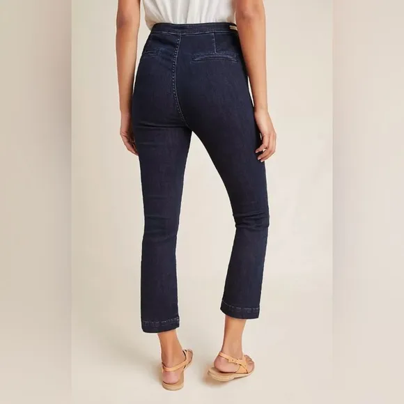 Pilcro and the Letterpress by Anthropologie High-Rise Denim Trouser Legging Jean