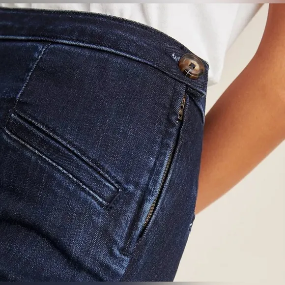 Pilcro and the Letterpress by Anthropologie High-Rise Denim Trouser Legging Jean
