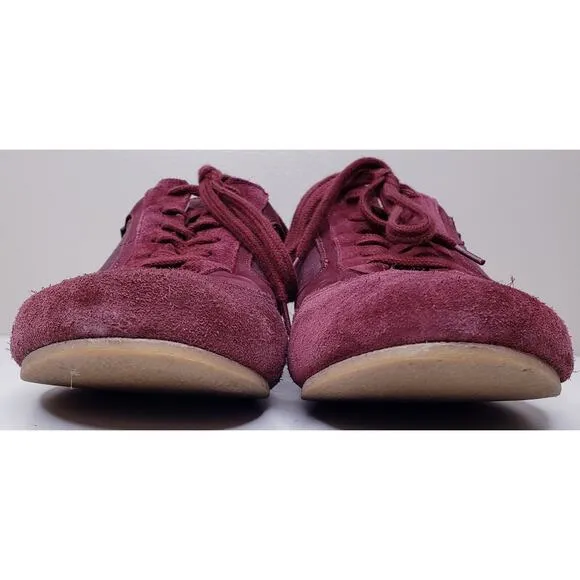PILOTI Endurance Suede Driving Shoes Sneakers Men's Size 11 Burgundy in VGUC