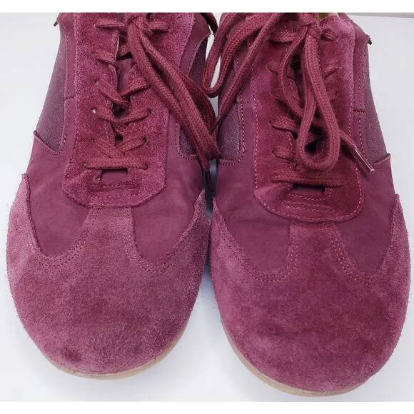PILOTI Endurance Suede Driving Shoes Sneakers Men's Size 11 Burgundy in VGUC