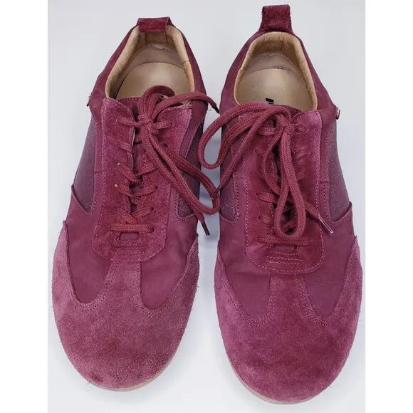 PILOTI Endurance Suede Driving Shoes Sneakers Men's Size 11 Burgundy in VGUC