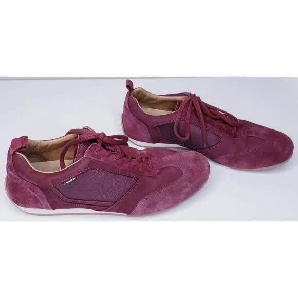 PILOTI Endurance Suede Driving Shoes Sneakers Men's Size 11 Burgundy in VGUC